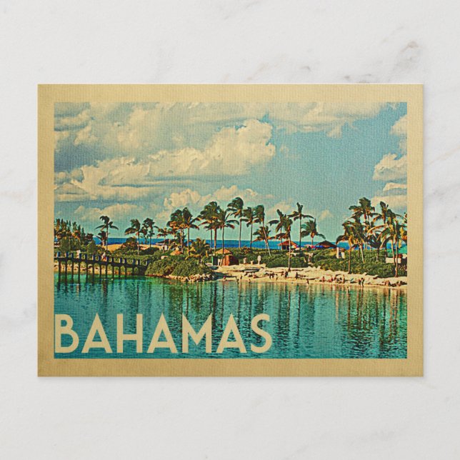 Bahamas: Viajes de cosecha de postales (Anverso)