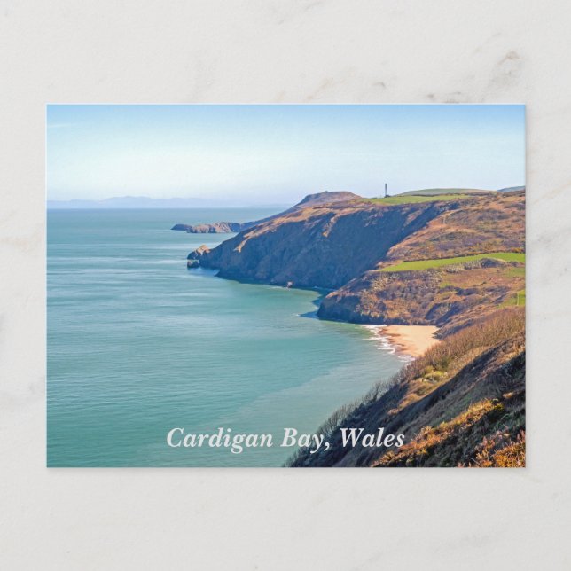 Bahía de Cardigan, Gales, Postal (Anverso)