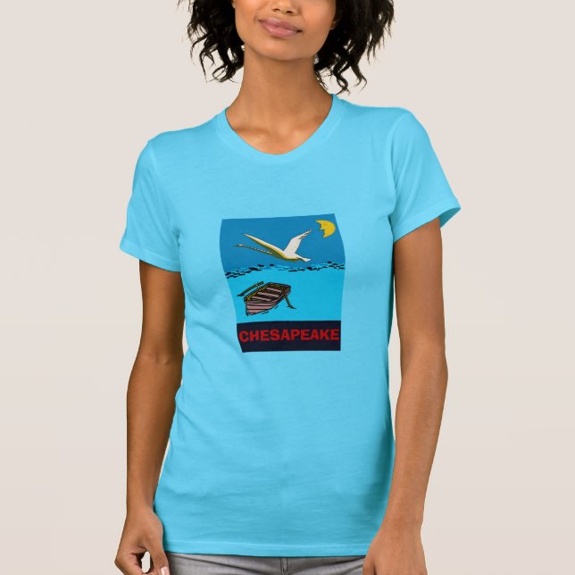 Bahía de Chesapeake, pájaro, camiseta (Anverso)