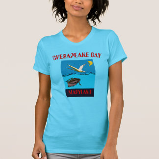 Bahía de Chesapeake, pájaro, camiseta