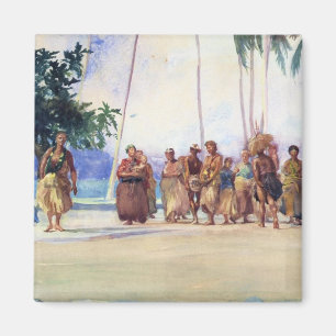 "Bahía de Fagaloa, Samoa, 1890" - imanes de Juan