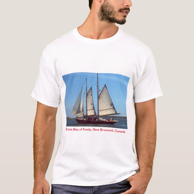 Bahía de Fundy, camiseta de Nuevo Brunswick, (Anverso)