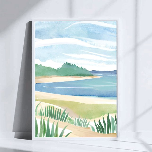 Bahía de hierba de playa | Arte de mar costero océ (Subido por el creador)