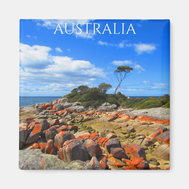 Bahía de incendios, Tasmania, imán de Australia (Frente)