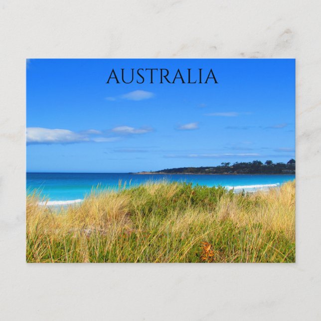 Bahía de incendios, Tasmania, postal de Australia (Anverso)