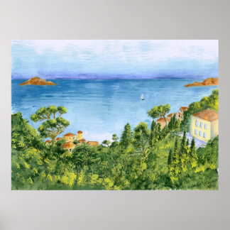 Bahía de Marsella, Francia - impresión amable