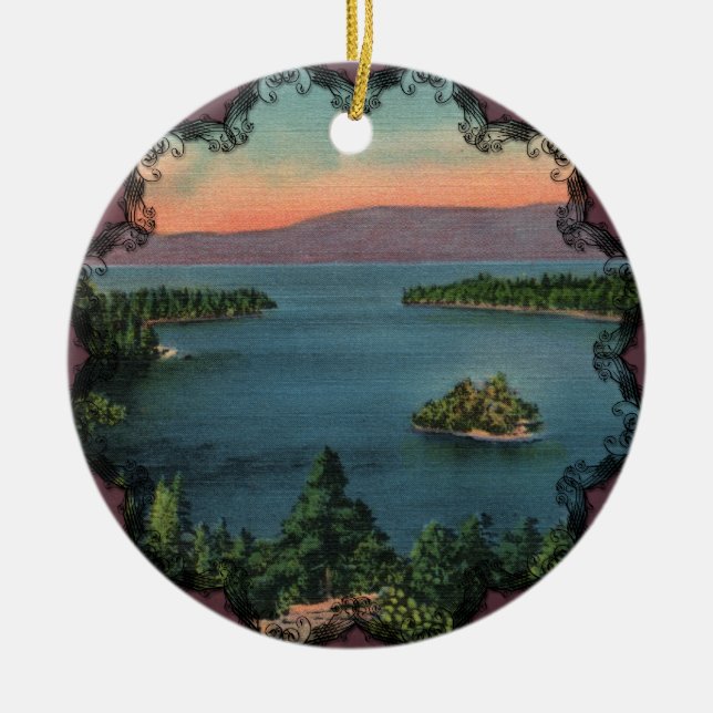 Bahía Esmeralda - Ornamento del Lago Tahoe (Frente)