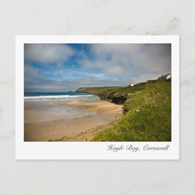 Bahía Hayle, postal Cornwall (Anverso)