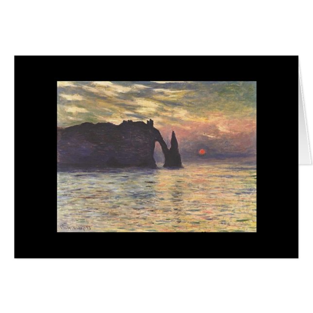Bahía rocosa hermosa - Monet (Anverso (Horizontal))