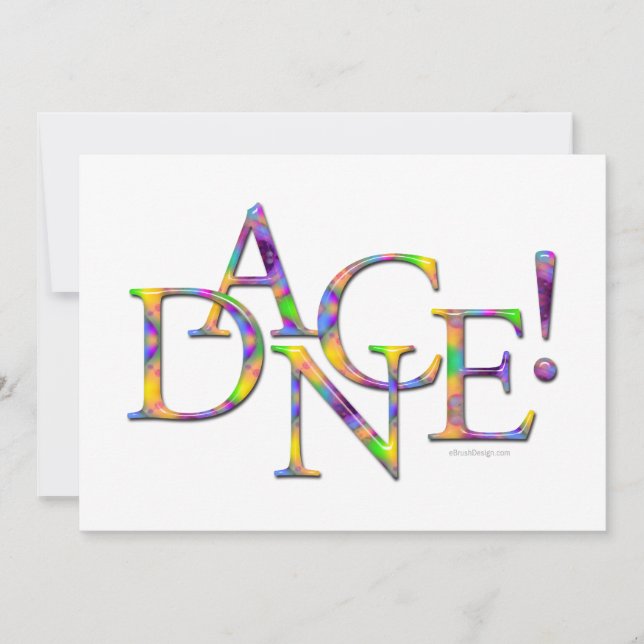 ¡Baila! Considerando o invitación a la fiesta (Anverso)