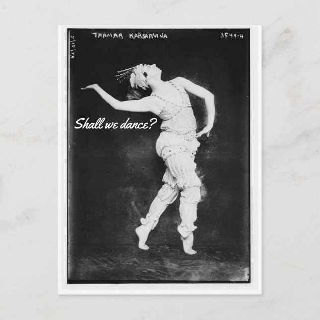 ¿Bailamos? Postal (Anverso)