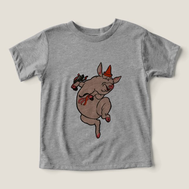 Bailando con danza de antigüedades de cerdo (Diseño delantero )