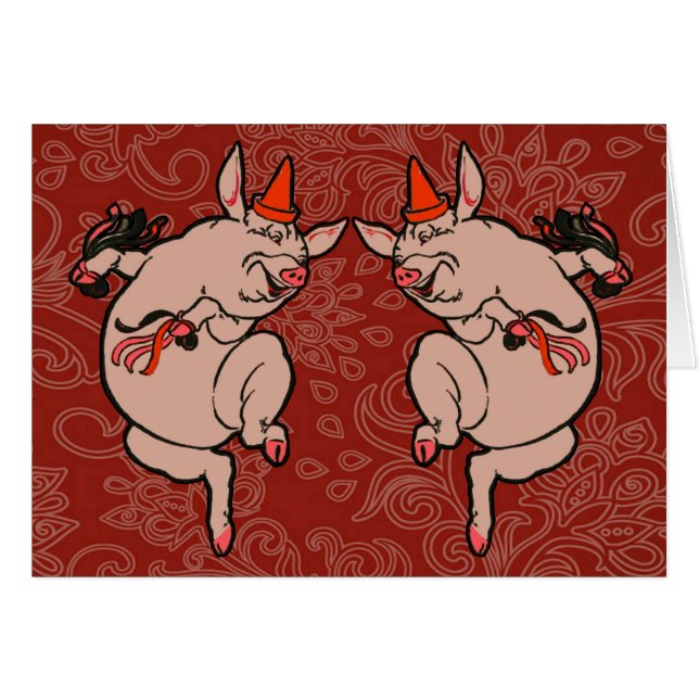 Bailando con danza de antigüedades de cerdo (Anverso (Horizontal))