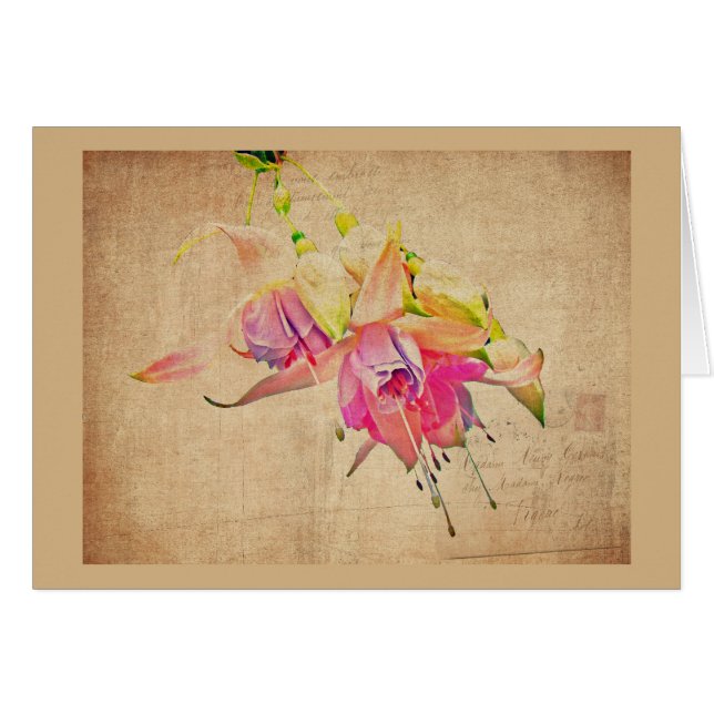 Bailando En El Viento - Flores De Fuchsia (Anverso (Horizontal))