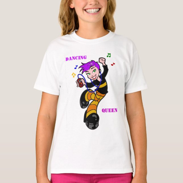 Bailando, Reina Chica Ringer Camiseta (Anverso)