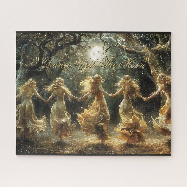 Bailar con el rompecabezas de la luna (Horizontal)