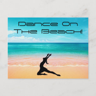 Bailar en la Playa - Tarjeta Postal de Arena y Océ