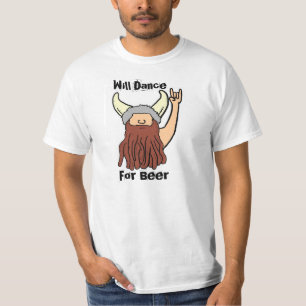 Bailará para la roca de la cerveza en camiseta
