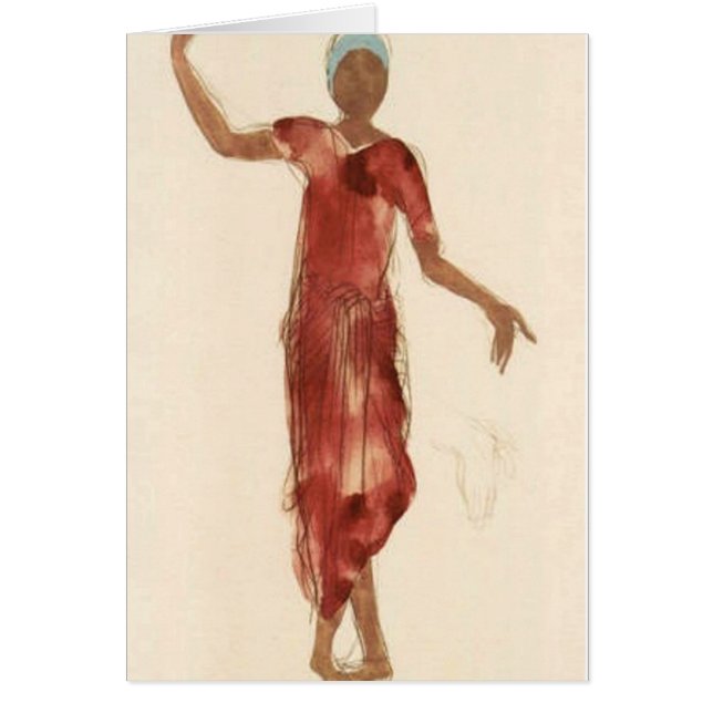 Bailarín c1906 de Camboya de Rodin del ~ del Bello (Frente)