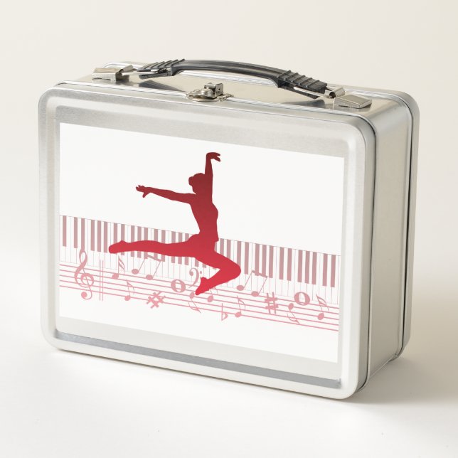 Bailarín de ballet en un teclado          (Anverso)