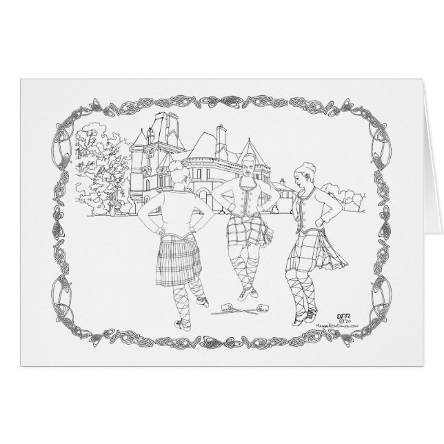 Bailarín de Highland de Escocia (Anverso (Horizontal))