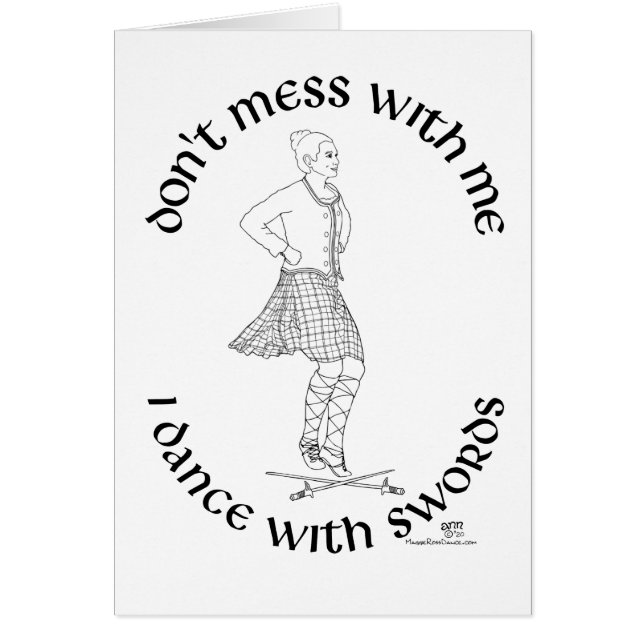 Bailarín de Highland de Escocia (Frente)