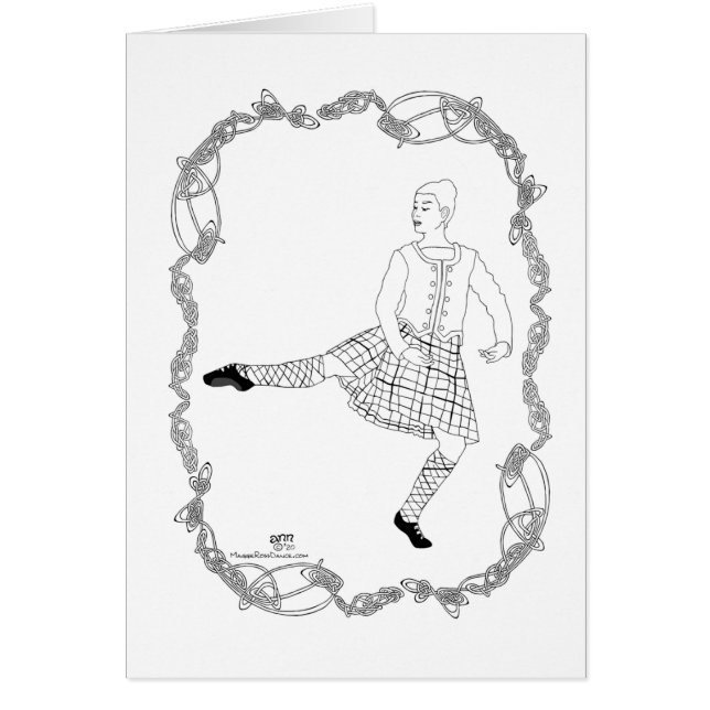 Bailarín de Highland de Escocia (Frente)