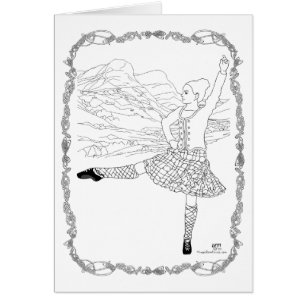 Bailarín de las Highlands escocesas