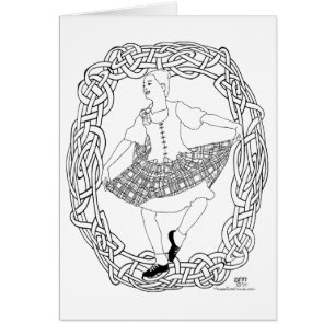 Bailarín de las Highlands escocesas