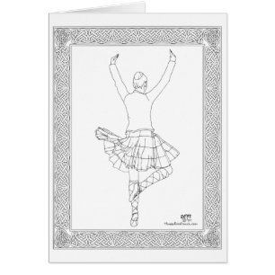 Bailarín de las Highlands escocesas