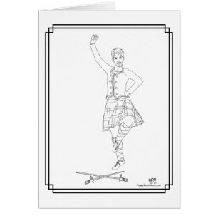 Bailarín de las Highlands escocesas