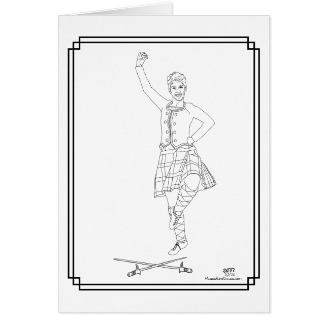 Bailarín de las Highlands escocesas (Frente)