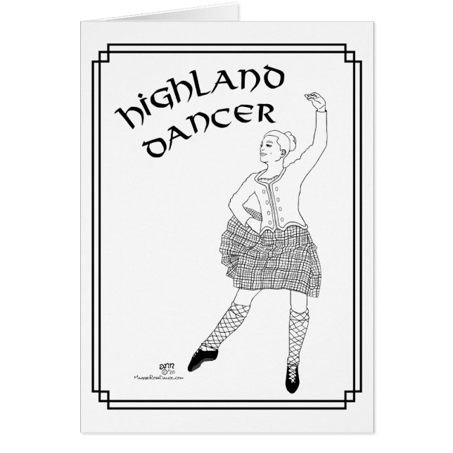 Bailarín de las Highlands escocesas (Frente)