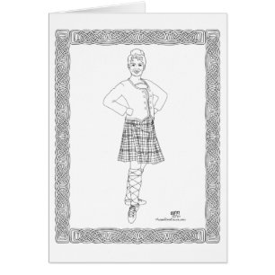Bailarín de las Highlands escocesas