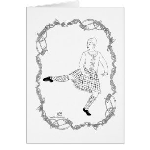 Bailarín de las Highlands escocesas