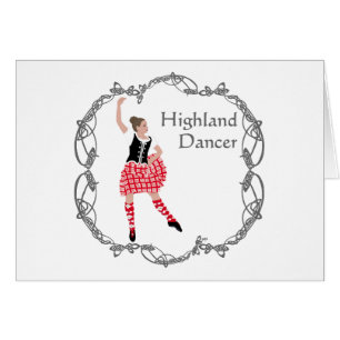Bailarín de las Highlands escocesas Nudo celta Roj