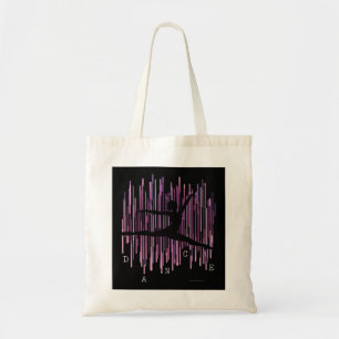 Bailarín de línea (v4) Bolsa tote