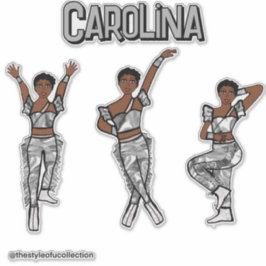 Bailarín de plata líquida #1 Pegatina