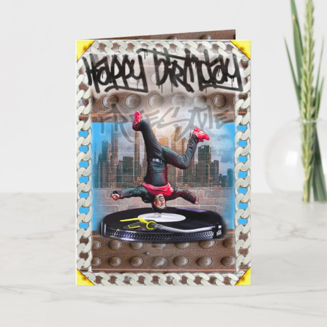 Bailarín de tarjetas de cumpleaños (Anverso)
