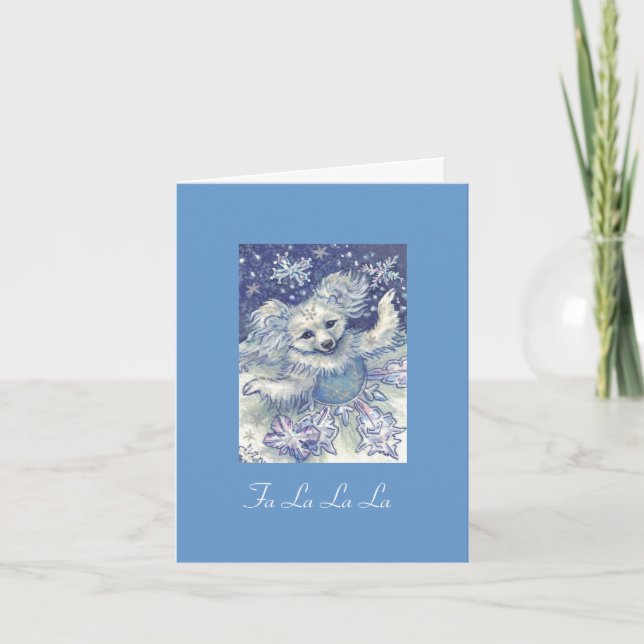 Bailarín del copo de nieve de la tarjeta de (Anverso)