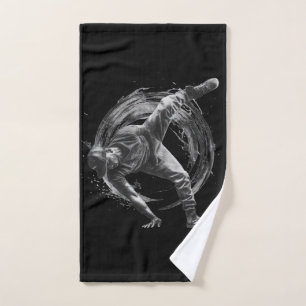 Bailarín en acción, en forma de bandeja de tinta