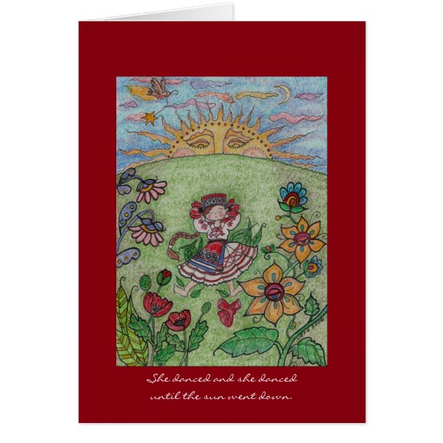 Bailarín ucraniano, hasta que el Sun fuera abajo (Frente)