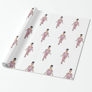 Bailarina 30”x6 pies, Papel de Regalo Brillante #4