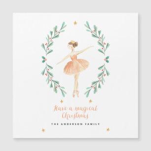 bailarina acuarela Navidades botánicos lindos