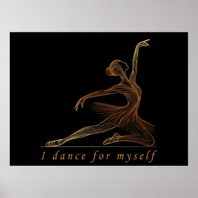 Bailarina de Arte de Línea Grácil - Bailo Para Mí (Frente)