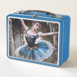 Bailarina de ballet en tutu azul