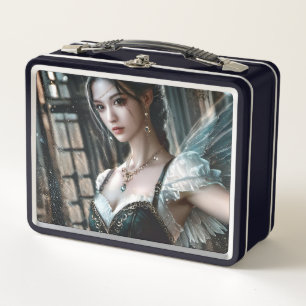 Bailarina de ballet en tuTu verde y alas de hadas