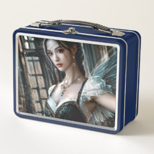 Bailarina de ballet en tuTu verde y alas de hadas