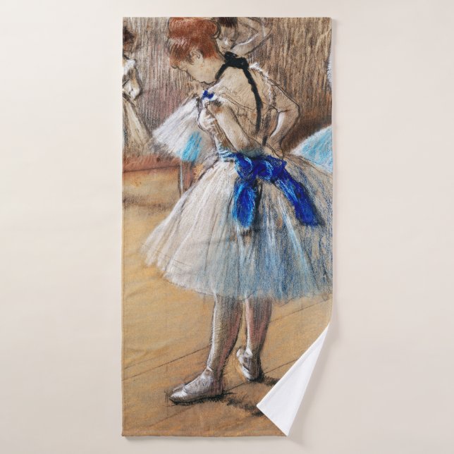 Bailarina de cinta azul, Edgar Degas (Toalla de baño)