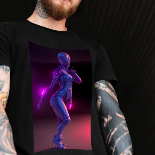 Bailarina de Cyberpunk en camiseta Club T para adu (Subido por el creador)